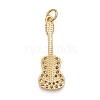 Rack Plating Brass Clear Cubic Zirconia Pendants KK-M229-42G-2