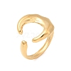 304 Stainless Steel Cuff Rings for Women RJEW-B137-02G-03-2