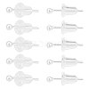   10 Pairs Sterling Silver Round Ball Stud Earrings for Men Women EJEW-PH0001-21-3