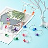 Natural Dyed Malaysia Jade Bead Hoop Earrings for Girl Women EJEW-JE04632-01-3