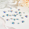 30Pcs 3 Styles Glass Rhinestone Cabochons RGLA-BBC0001-05-4
