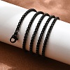 304 Stainless Steel Box Chain Necklaces X-NJEW-P244-01B-2