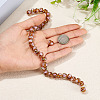 1 Strand Handmade Lampwork Inner Flower Rondelle Beads Strands LAMP-TA0002-72C-5