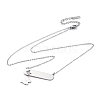 304 Stainless Steel Butterfly Pendant Cable Chain Necklaces for Women NJEW-P320-01B-P-4