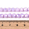 Anti-Tarnish Electroplate Glass Beads Strands EGLA-T021-6mm-15-02-4