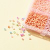 180G 15 Style 8/0 Baking Paint & Ceylon Round Glass Seed Beads SEED-FS0001-04-4