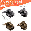 20Pcs 2 Colors Alloy Zipper with D Ring SENE-CY0001-12B-2
