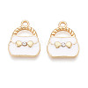 Alloy Enamel Pendants ENAM-N064-11KCG-2