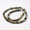 Natural Polychrome Jasper/Picasso Stone/Picasso Jasper Bead Strands LS-G-G667-01-6mm-2
