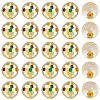 80Pcs AB Color Plated Glass Beads EGLA-PA0001-41B-7