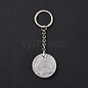 Natural Quartz Crystal Trinity Knot Pendant Keychain KEYC-E038-02P-06-4