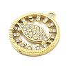 Ion Plating(IP) 304 Stainless Steel Rhinestone Pendants STAS-U034-06G-2