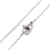 Natural Rose Quartz Bullet Pendant Necklaces NJEW-JN03870-01-5