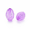 Transparent Crackle Acrylic Beads CACR-S010-03-3