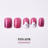 Plastic Square Round Corners Full Cover False Nail Tips MRMJ-T078-107B-2