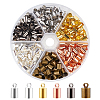 280Pcs Brass Cord Ends KK-AR0002-22-1