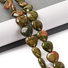 Natural Unakite Beads Strands G-I372-A05-02-2