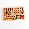 Letters Number Symbol Wooden Stamp Sets X-AJEW-E008-03M-2