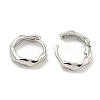 Brass Hoop Earrings EJEW-L211-010B-P-2