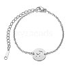 Tarnish Resistant 201 Stainless Steel Link Bracelets STAS-T040-JN009-9-1