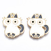 Eco-Friendly Alloy Enamel Pendants ENAM-Q437-030B-NR-1