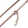 Ion Plating(IP) 304 Stainless Steel Box Chain Necklace for Men Women NJEW-K245-020C-2