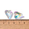 AB Color Plated Glass Pendants GLAA-I057-27B-3