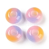 Triple Color Resin European Beads RESI-F055-06E-1