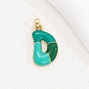 Alloy Enamel Pendants ENAM-S023-01G-D-1