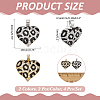 4Pcs 2 Colors Brass Micro Pave Cubic Zirconia Pendants KK-ME0004-69-2