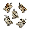 Natural Dalmatian Jasper Pendants G-B127-09P-08-1