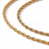 201 Stainless Steel Rope Chain Necklace for Men Women NJEW-P268-A36-2X5-2
