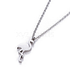 304 Stainless Steel Pendant Necklaces NJEW-O118-02P-3
