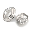 304 Stainless Steel Oval Stud Earrings for Women EJEW-U022-04P-2