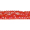 Transparent Electroplate Glass Beads Strands LS-EGLA-A039-T3mm-B14-1