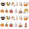 SUNNYCLUE 24Pcs 12 Style Halloween Theme Alloy Enamel Pendants ENAM-SC0003-30-1