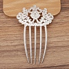 Alloy Hair Comb Findings PW-WG28420-01-1