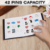 Imitation Leather Earring Displays Storage Book EDIS-WH0022-45B-3