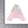 Resin Pendants RESI-B029-01P-A-3