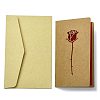 Kraft Paper Greeting Cards AJEW-L093-01C-1