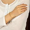Brass Twist Wave Link Chain Bracelets for Women DN6472-2-2