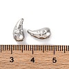 Brass Micro Pave Clear Cubic Zirconia Beads KK-U042-06P-3