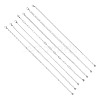 7Pcs 304 Stainless Steel Figaro Chains & Venetian Chains & Water Wave Chains & Cable Chains & Rolo Chains & Curb Chain Bracelets Set for Women BJEW-TADJ00001-2