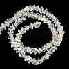 Electroplate Transparent Glass Beads Strands EGLA-P052-02A-AB01-2