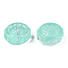 Transparent Spray Painted Glass Beads GLAA-N035-037-C02-1
