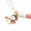 Handmade Polymer Clay Beaded Mobile Strap HJEW-JM00506-3