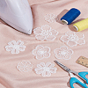 8Pcs 4 Styles Organza Embroidered Cloth Sew on Patches PATC-LP0001-33-1