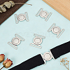 6 Sets Zinc Alloy Side Release Buckles FIND-BC0019-63P-4