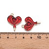 Valentine's Day Theme Alloy Enamel Pendants ENAM-T020-50I-01-3