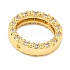 Brass Micro Pave Clear Cubic Zirconia Beads Frame KK-P277-58B-G-2